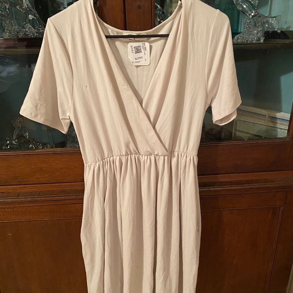 Zenana mid length white dress